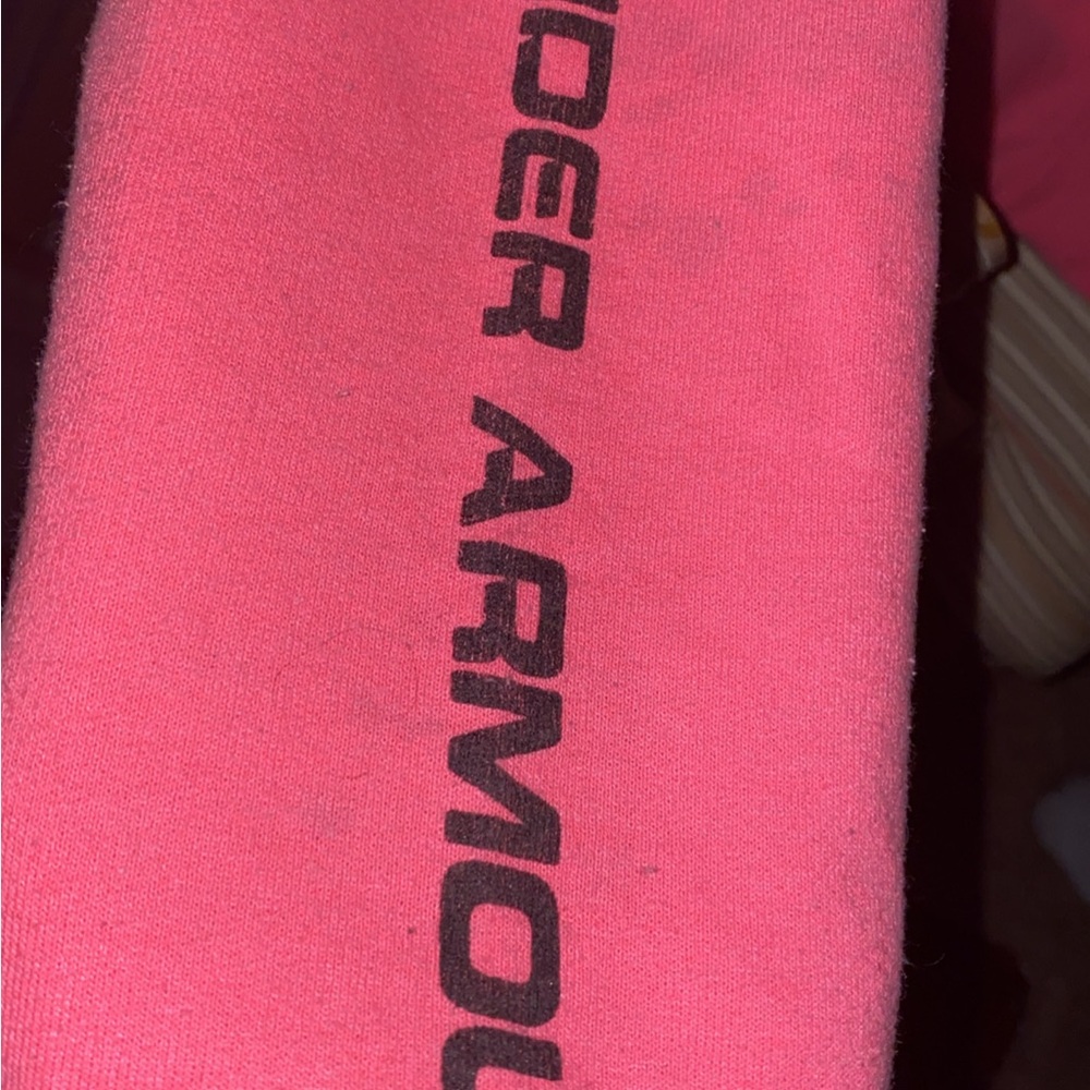 Pink under armor hoodie